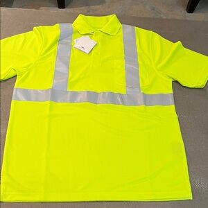 Bright Yellow Safety Polo Shirt